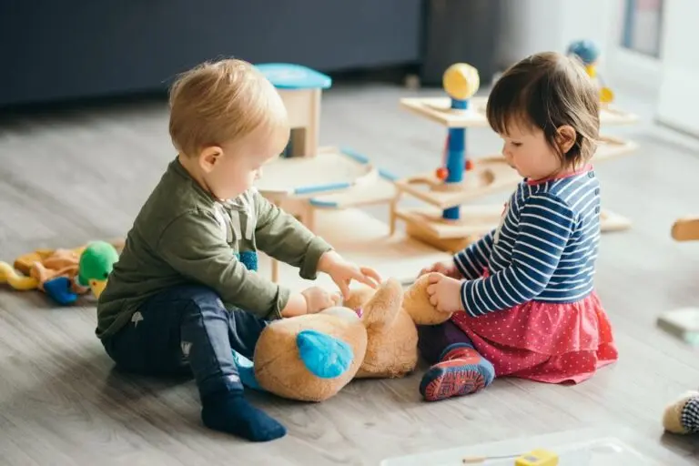 A child enjoying a routine well-child visit